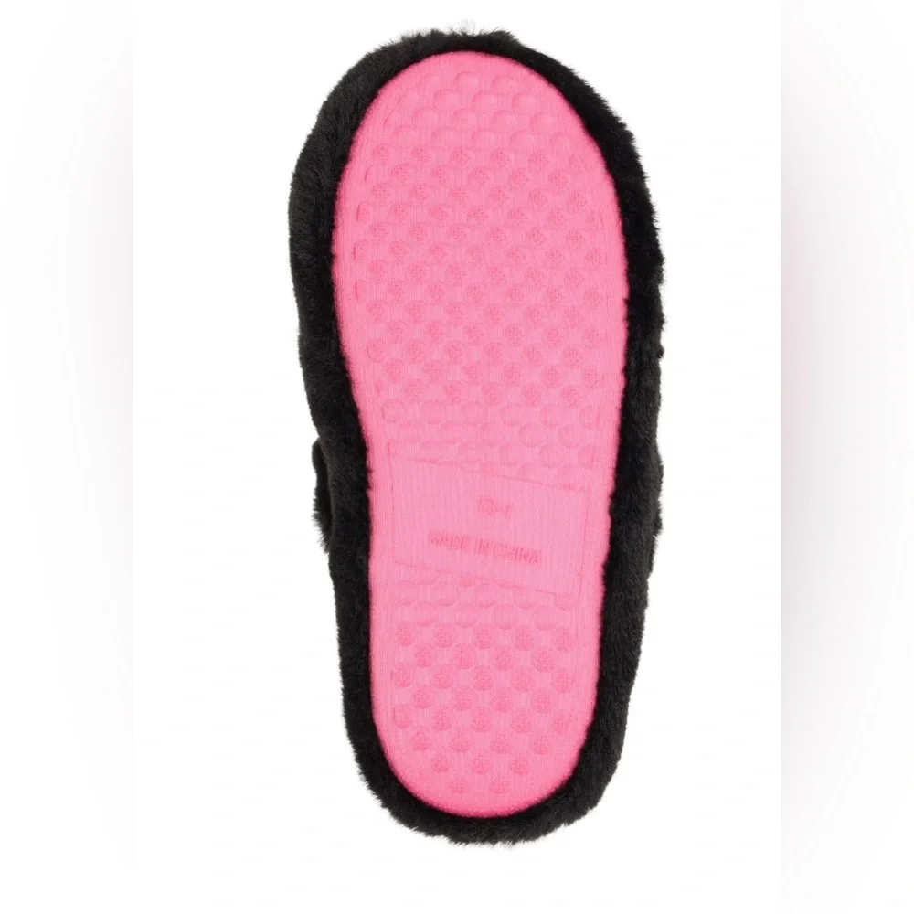 L.O.L. Surprise!‎ Little Girl’s black plush sequin slippers size 6 brand new